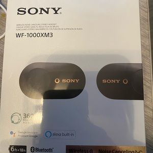 New Sony WF-1000XM3 True Wireless Noise-Canceling In-Ear Earphones Black